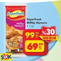 SUPERFRESH MİLFÖY HAMURU 1 KG